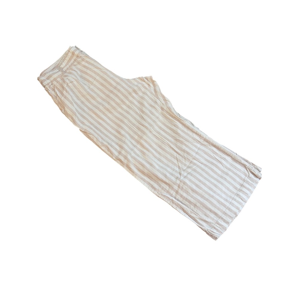 torrid Beige and White Striped Wide Leg Pants - Picture 2 of 15